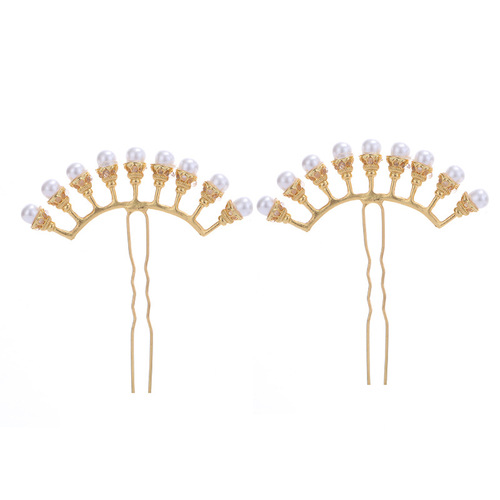 chinese hanfu hair accessory for girls Headdress of ancient Chinese Hanfu Dynasty, ancient hair crown, pearl row hairpin, Tangming hairpin, u hairpin