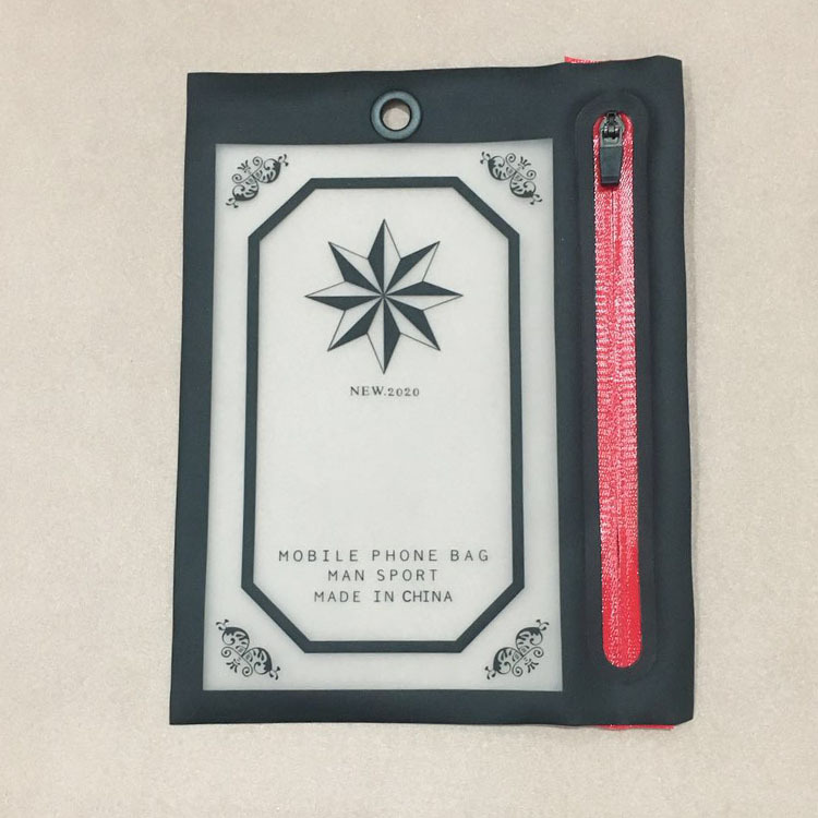 厂家直销TPU压烫手机袋 服装温度计袋 拉链口袋标服装内里手机袋