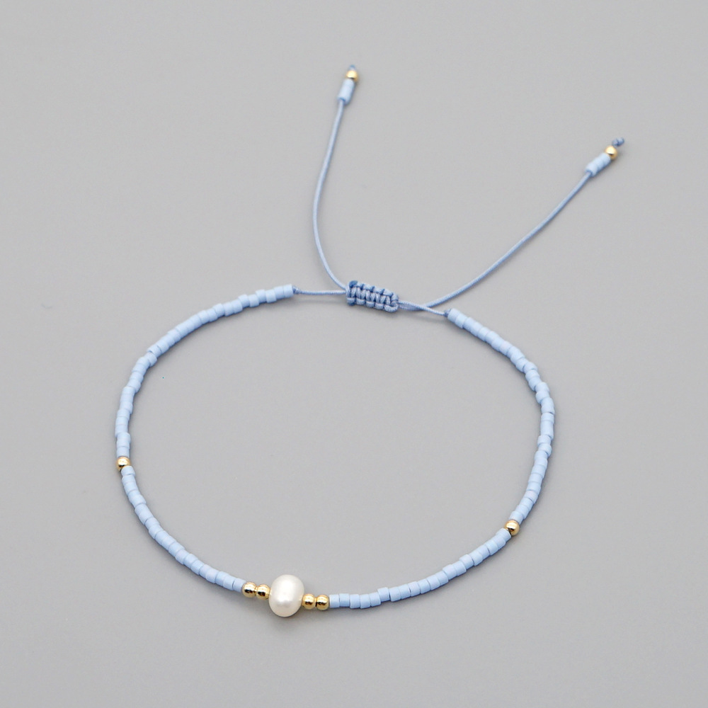 Perles De Riz D&#39;été Myuki Tissées À La Main Perles D&#39;eau Douce Naturelles Bracelet Simple En Gros display picture 37