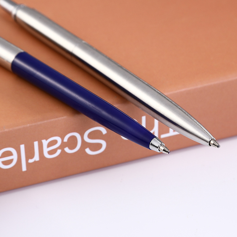 Fábrica al por mayor negocio bolígrafo metal firma pluma medio aceite pluma prensa bolígrafo metal aceitoso pluma letras