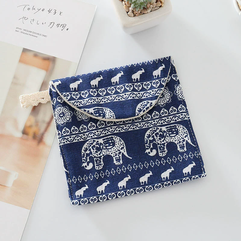Картонные санитарные прокладки, салфетки, маленькая сумка, organizer bag, хлопок и лен