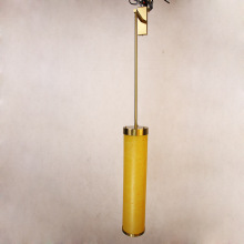 新中式大气羊皮纸圆形酒店客房床头阅读装饰壁灯非标工程定制会所