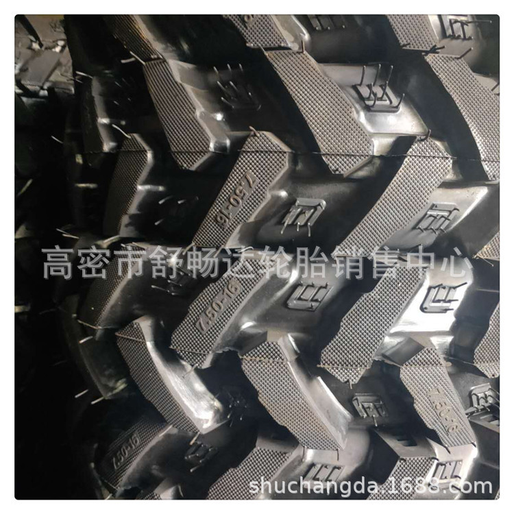 现货拖拉机750-16水旱两用轮胎7.50-16人字花纹微耕机