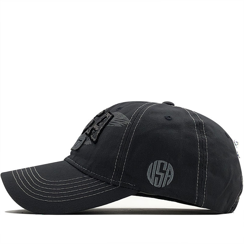 Eagle Embroidered Baseball Cap Cotton Unisex Sun Hat For Men_voghion.com