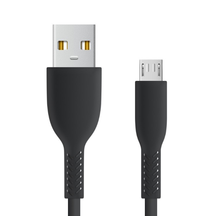 USB mobile injection molded long tail fast data suitable for single head Android phone charging cable_voghion.com