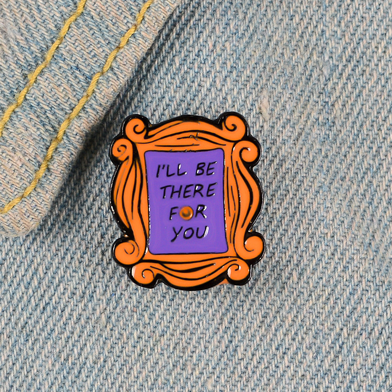 Unisex Gender Retro Pin Letter Alloy Stoving Varnish Unisex Brooches