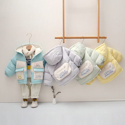 Autumn and winter new pattern Children's clothing Down Jackets wholesale keep warm thickening Children Hooded men and women children Down Jackets coat