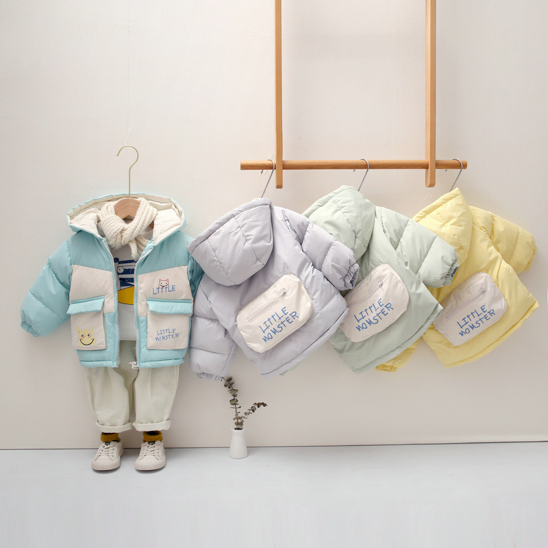 Autumn and winter new pattern Children's clothing Down Jackets wholesale keep warm thickening Children Hooded men and women children Down Jackets coat