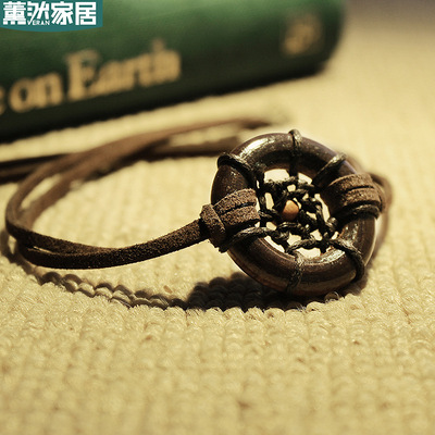 Retro Log Necklace Fill MONTERNET resin Bracelet Arts and Crafts gift Catalog exquisite Wood Products XR092