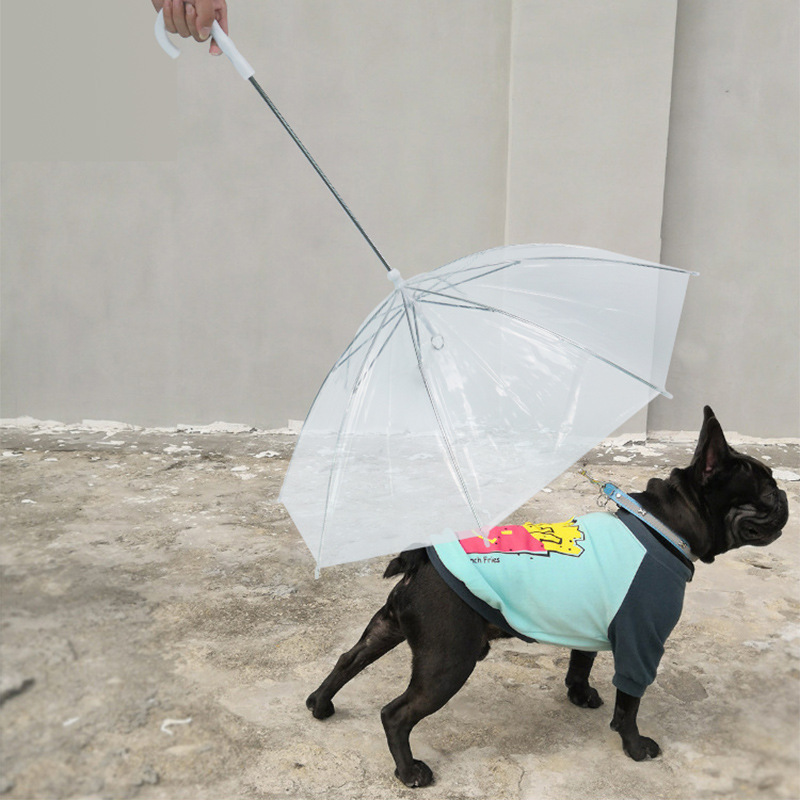 Amazon Pet Umbrella Teddy Small Dog Leash Dog Walking Umbrella Dog Raincoat Umbrella