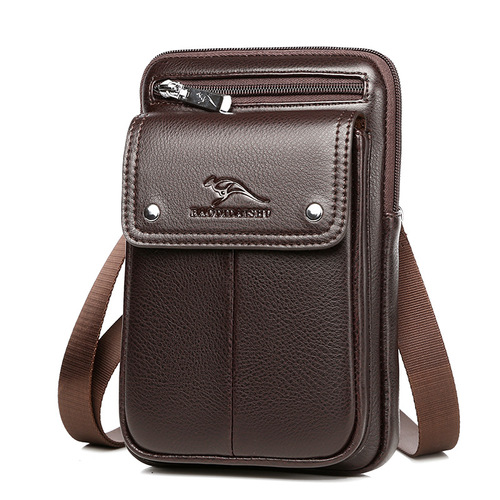 Bodi Kangaroo Waist Bag Men's Mobile Phone Bag Belt Large Capacity Shoulder Bag Crossbody Foreign Trade Men's Bag 2011 Cross-Border