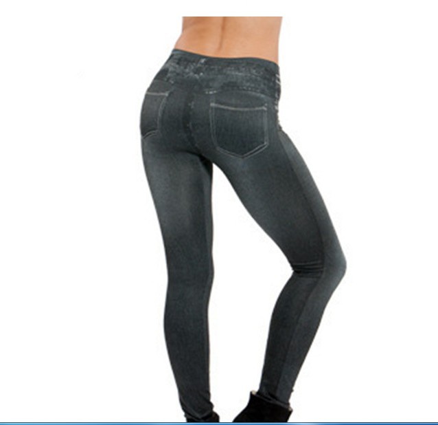 Femmes Rue Mode Couleur Unie Longueur De La Cheville Impression Leggings display picture 6