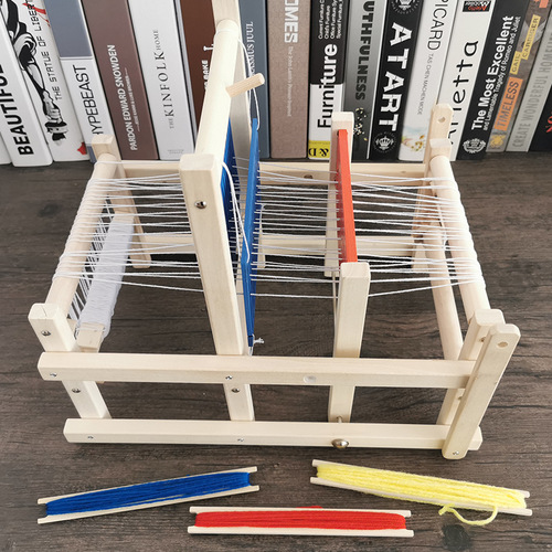 Kindergarten adult handmade wooden multifunctional loom for boys and girls hand-woven DIY hand-made toys