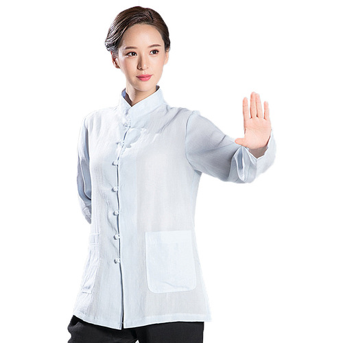 tai chi clothing chinese kung fu uniforms Linen clothes outdoor morning exercise clothes martial arts clothes