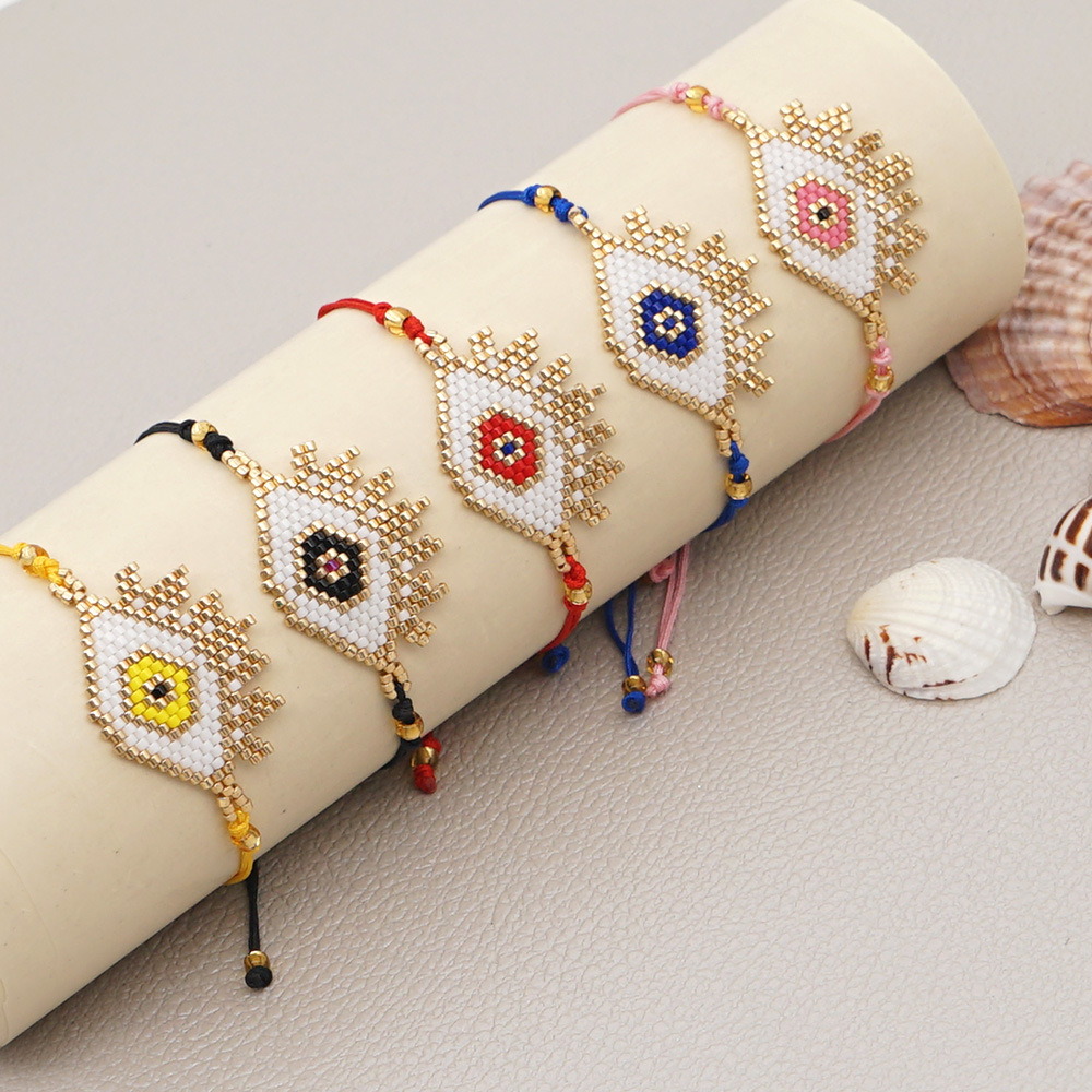Reisperle gewebtes Teufelsauge Retro exotische Perlen Armband fr Frauenpicture18