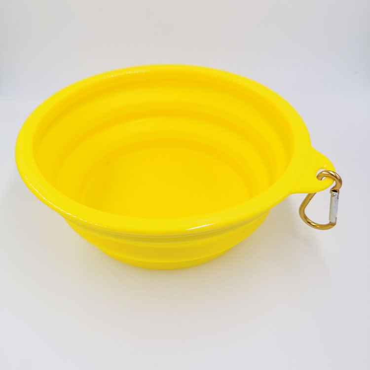 Suministro directo de fábrica Grande TPE plegable silicona Pet Bowl perro tazón agua potable portátil suministros para mascotas al por mayor