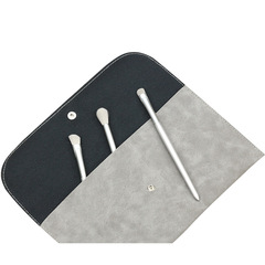 Multicolor Optional Customizable Deer Leather Velvety PU Portable Makeup Brush Bag Large Capacity Set Brush Envelope Storage Bag