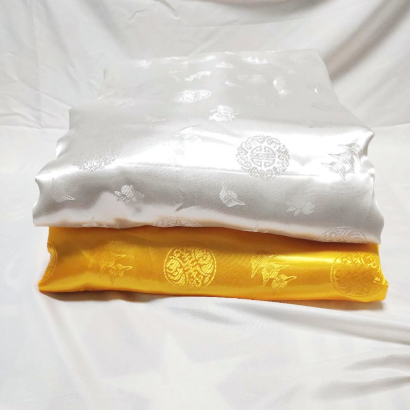 殡葬用品寿衣元宝褥烫金被褥专业生产可提供被面老人颜色