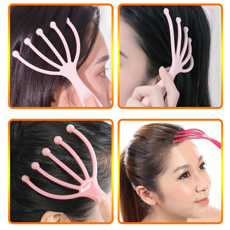 Head massage claw head scratcher acupoint massage scratching head artifact household manual scalp meridian brush massage comb