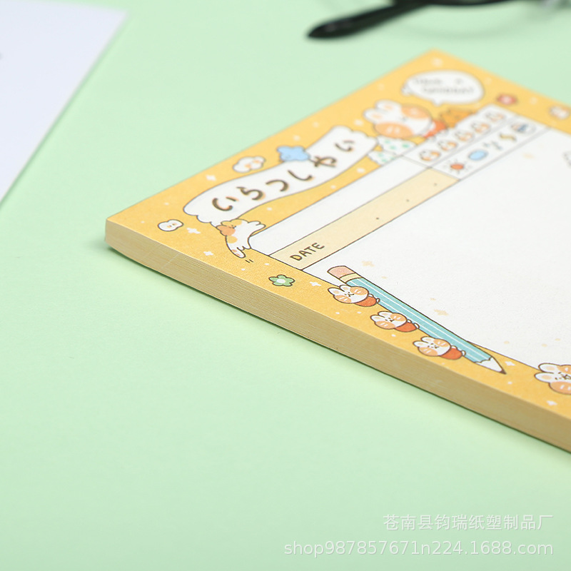 Factory wholesale cute cartoon sticky notes student office notes carry n times stickers tearable note paper