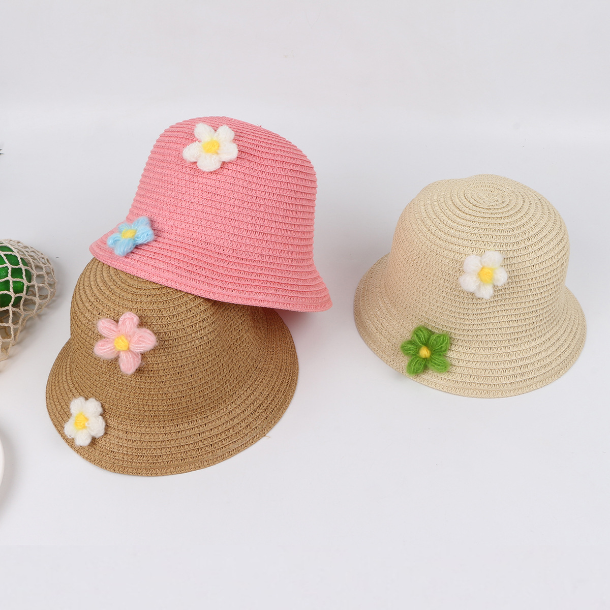 Straw Hat Summer Cute Sun Hat Fashion Sunscreen Cool Hat Baby Hat display picture 1