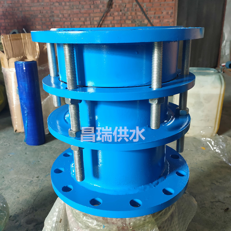 B2F双法兰限位伸缩接头 蝶阀双法兰限位伸缩器 套管式伸缩节