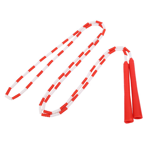 Manufacturer wholesale children primary school students bamboo joint skipping rope adult pattern kindergarten standard plastic hundred joints bead joint skipping rope 