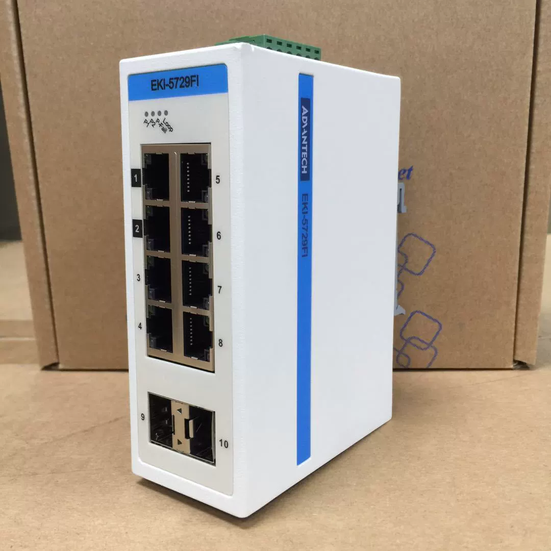 Taiwan Yahua 2 свет 8 электрический гигабитный Vigital ширина Тип EKI-5729FI-AE протокол Modbus/TCP