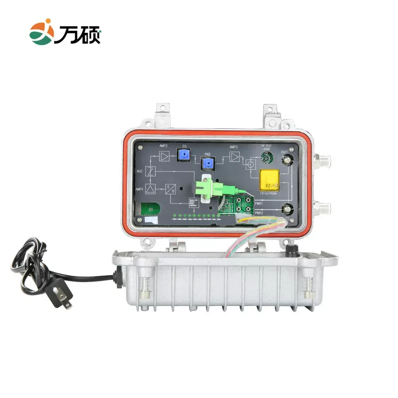 野外光接收机 SOR303 CATV有线电视 两路输出光接收机 带AGC