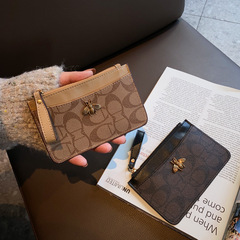 超薄拉鏈零錢包小巧錢包女短款高檔銀行卡位卡包硬幣包駕駛證皮套