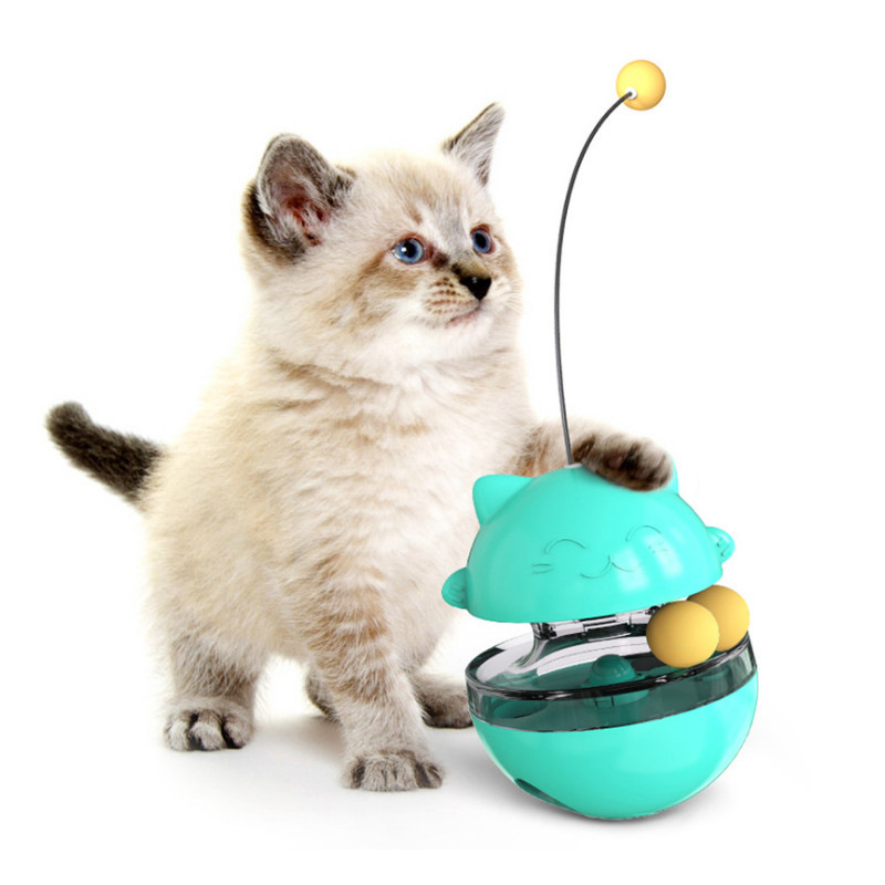 Tumbler funny cat toy Interactive educational toy Leaking food ball funny cat stick