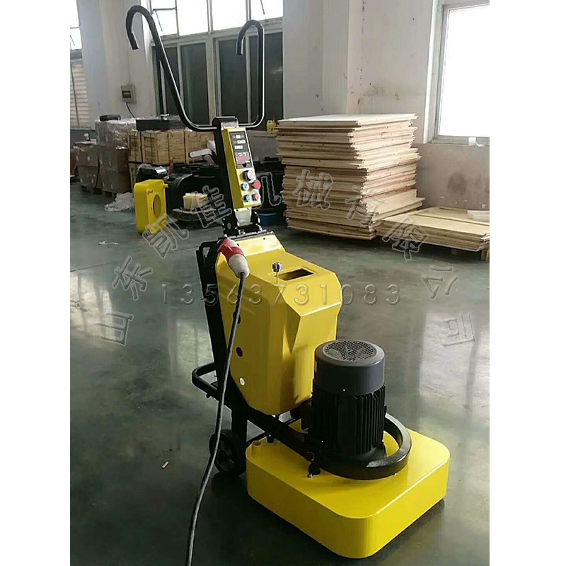 水泥做固话地坪打磨机 干磨湿磨研磨机 12颗金刚石磨头研磨打磨机