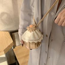 蛋糕包编织材料包送女朋友的纸杯蛋糕毛线包今年流行的小包包秋冬