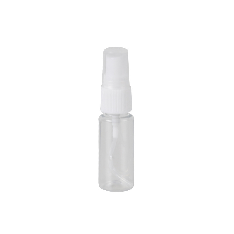 20ml spray lateral transparente pequeña regadera maquillaje perfume botella de spray de plástico pequeña botella de spray sub-botella