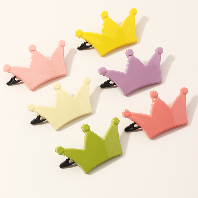 Koreanische neue Krone Haarnadel Bonbon Farbe niedlichen Krone Seite ClipSetpicture1