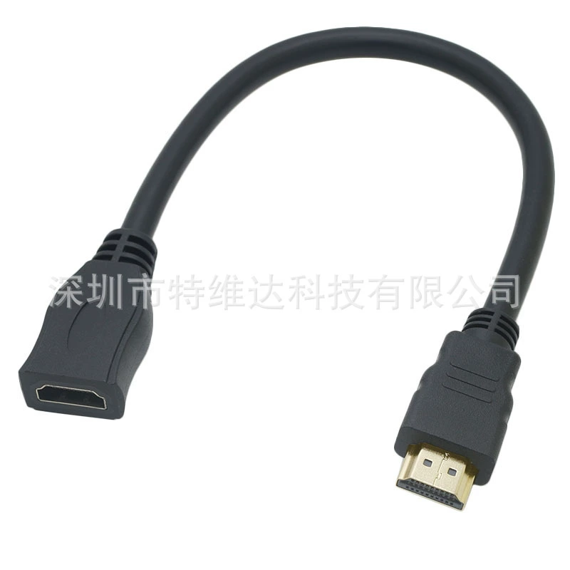 0.3m короткий 19+1 ядро версия 2.0 HDMI male to female extension cable supports high definition 4K3D bold