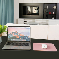 Leather Slip-Resistant Mouse Pad Office Desk Mat Small Mouse Pad Dual-Sided Leather Pad Waterproof Mouse Pad Printed with Logo