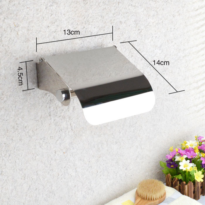 不锈钢卷纸架家用酒店卫生间防潮纸巾架卫浴室厕壁挂纸盒五金挂件|ms