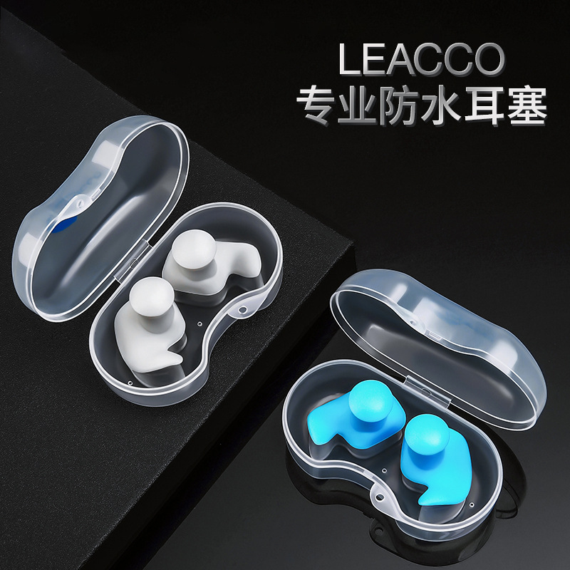 Swimming Earplugs For Children,Adults,Men And Women,Silicone Earplugs,Nose Clips,Professional Diving,Swimming And Bathing Spiral Cochlear Plugs