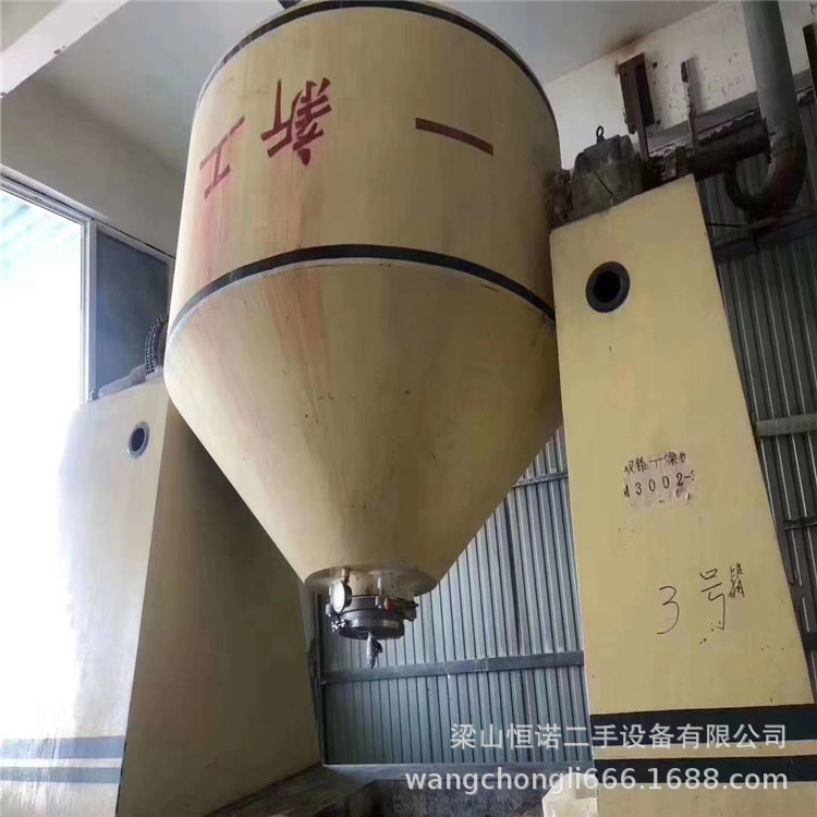 长期经营二手1000升搪瓷真空双锥干燥机 蒸汽加热双锥干燥机