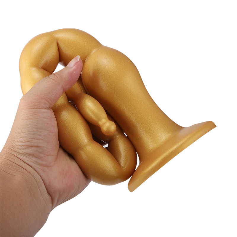 Silicone Extended Beaded Anal Plug