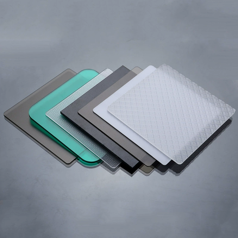 Manufacturer processes highly transparent solid PC board, polycarbonate board, awning, bent sun board, PC endurance board engraving