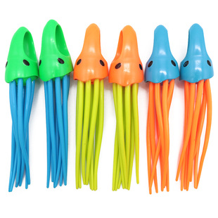 Foreign Trade Amazon Diving Octopus Jellyfish Toy Octopus Swimming Pool Training Throwing Torpedo Water Play Toy