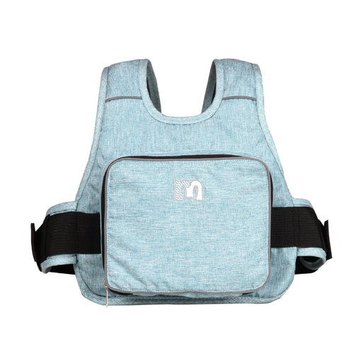 Adjustable storage child safety seat for electric scooter and motorbike, prevents kids from falling asleep and falling off, protective back strap