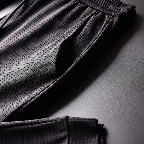 Summer silk sports thin elastic trousers for leisure