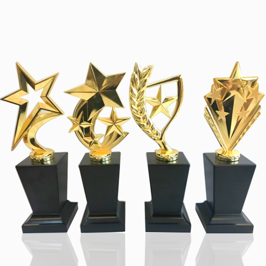 小奖杯金属五星创意奖杯定制近百种款式出货快批发零售厂家直销|ru