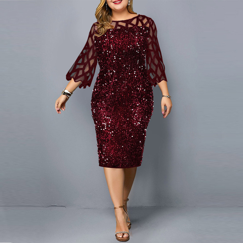 bling bling dress design Clarisse 811254 Dress Silver / 8