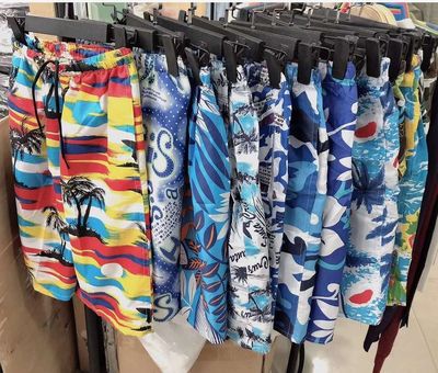2021 summer new pattern men's wear Beach pants Boardshorts Beach Supplies wholesale Stall European style Big pants shorts