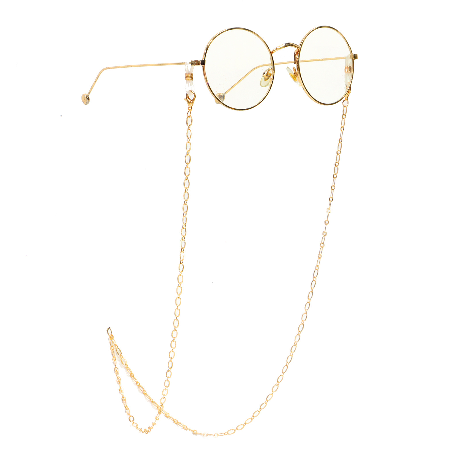 Heiße Mode Einfache Goldene Hohle Kupfer Brillen Kette Brillen Seil display picture 4