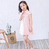 Summer children's dress, cheongsam, skirt, children's clothing, with short sleeve, Chinese style